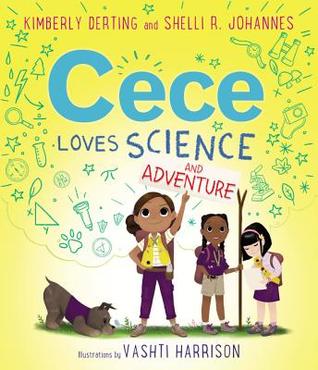 Cece loves science and adventure book cover.