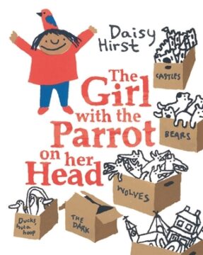 The Girl with the parrot on her head book cover.