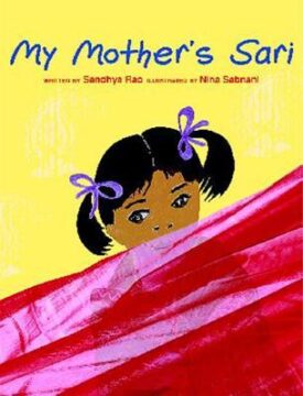 My Mother's sari book cover.