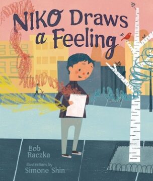 Niko draws a feeling book cover.