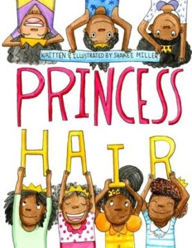 Princess hair book cover.