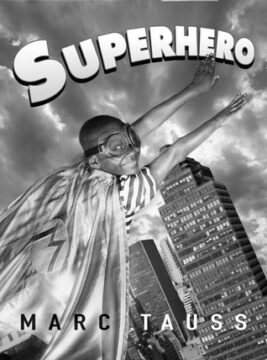 Superhero book cover.