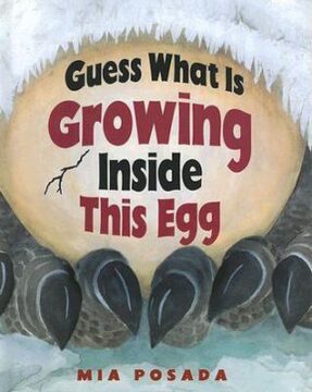 Guess what's growing inside this egg book cover.