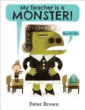 My teacher is a monster book cover.