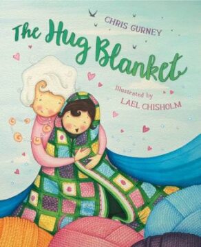 Hug blanket book cover.