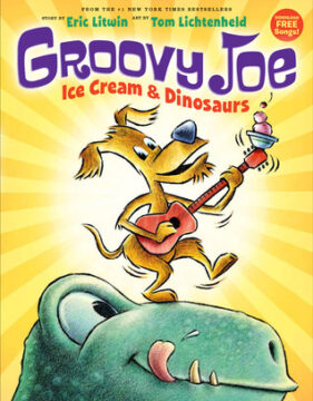 Groovy Joe ice cream and dinosaurs book cover.