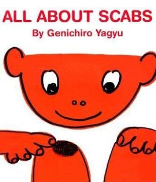 All about scabs book cover.