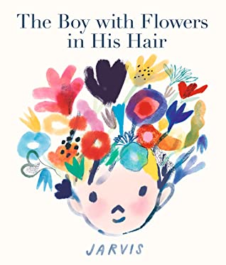 Boy with flowers in his hair book cover.