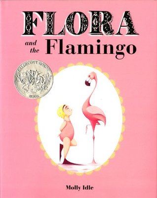 Flora and the flamingo book cover.