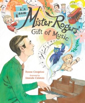 Mister Rogers gift of music book cover.