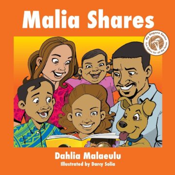 Malia shares book cover.