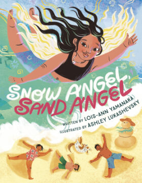 Snow angel, sand angel book cover.