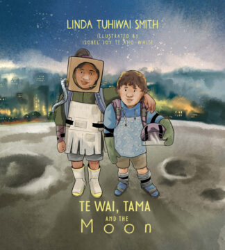 Te Wai Tama and the moon book cover.