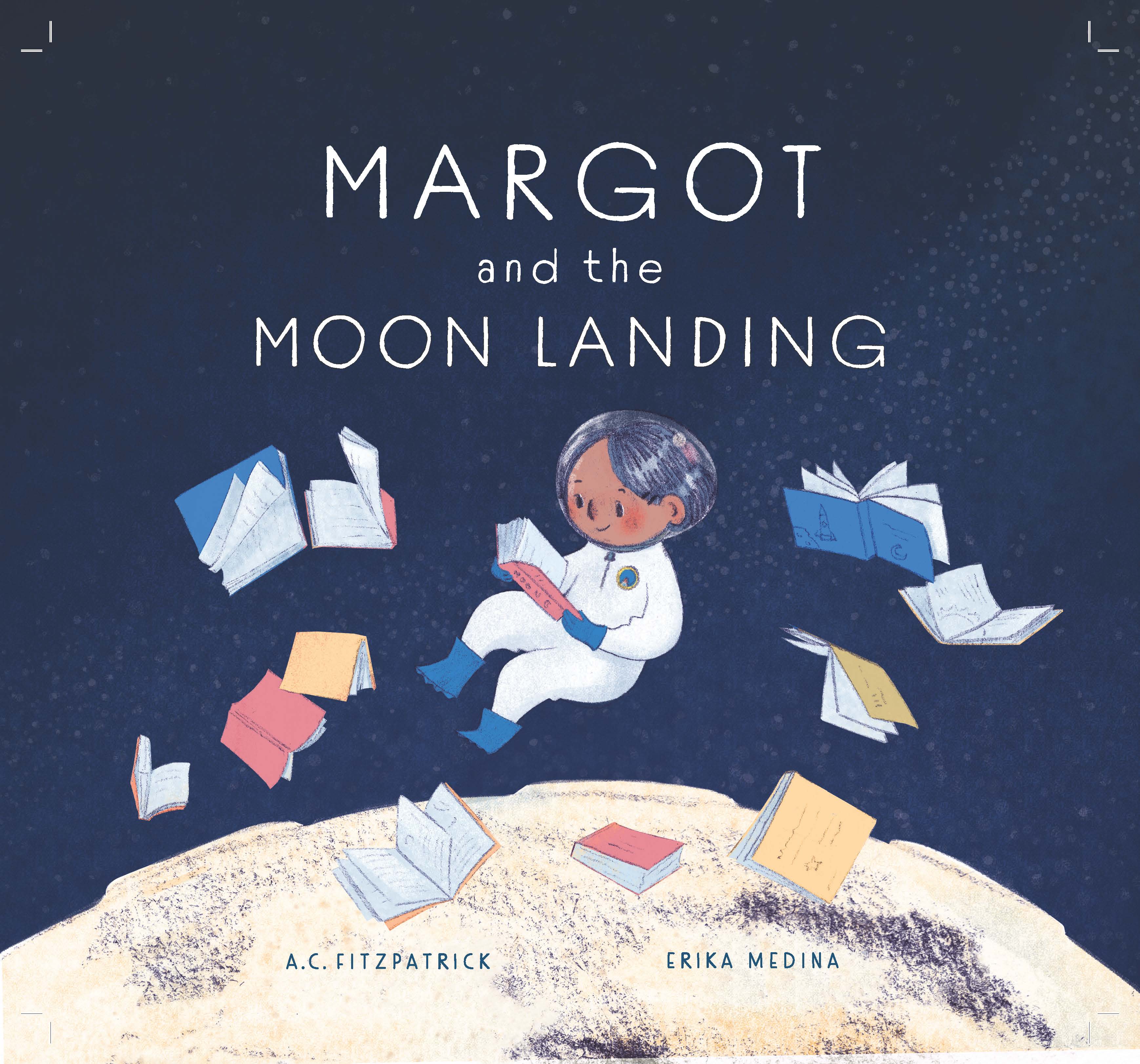 Margot and the moon landing book cover.