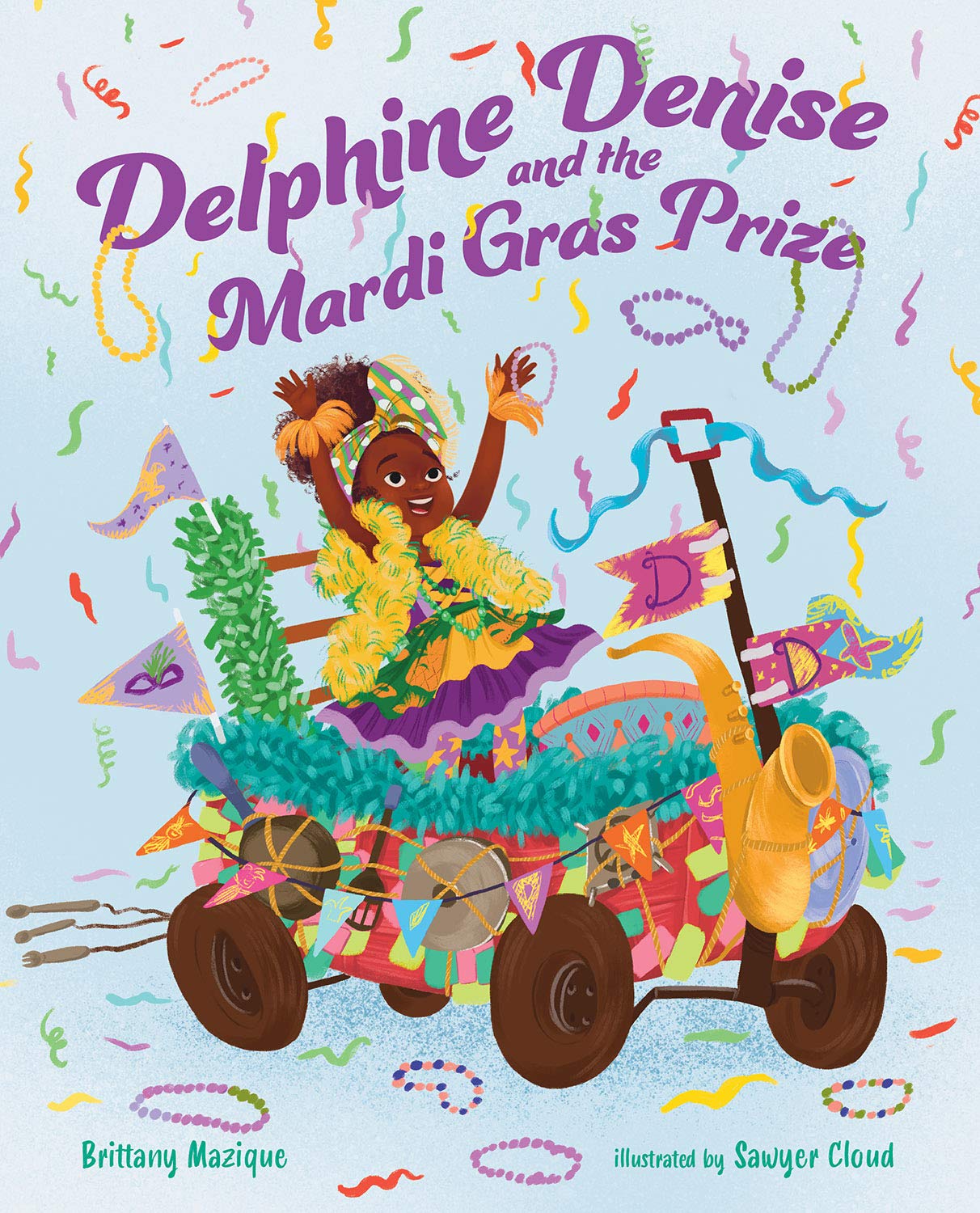 Delphine Denise and the Mardi Gras prize book cover.
