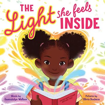 The light she feels inside book cover.