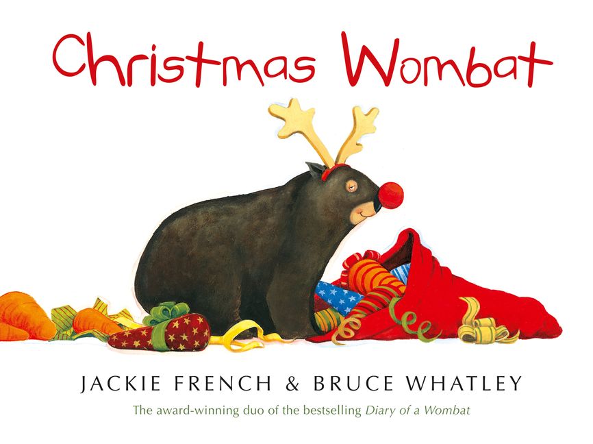 Christmas wombat book cover.