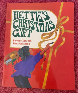 Hettie's Christmas gift book cover.