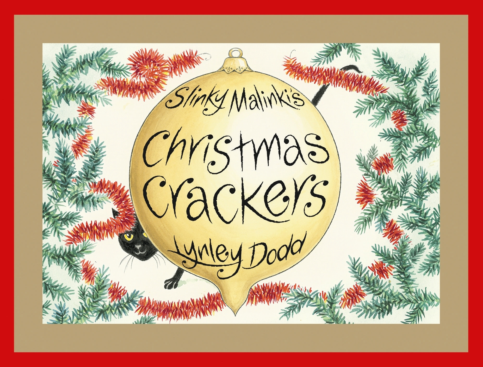 Slinky Malinki's Christmas crackers book cover.