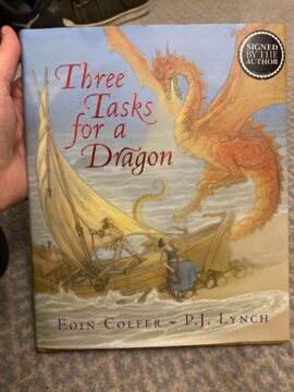 Three tasks for a dragon book cover.