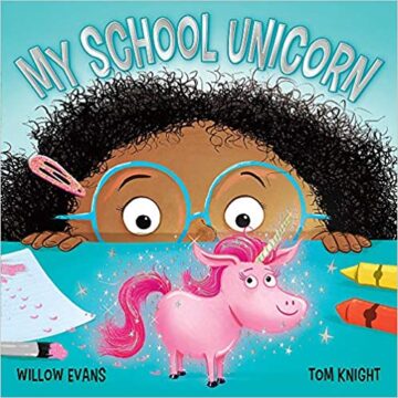 My school unicorn book cover.