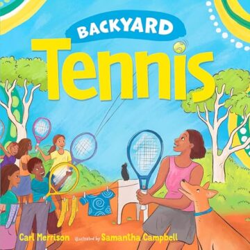 Backyard tennis book cover.