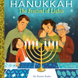 Hanukkah the festival of lights book cover. 