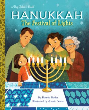 Hanukkah the festival of lights book cover.