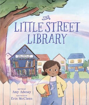 Book cover of The Little Street Library by Amy Adeney and Erin McLean.