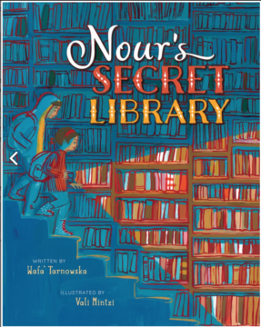 Book cover of Nour's Secret Library.