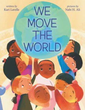 We move the world book cover.